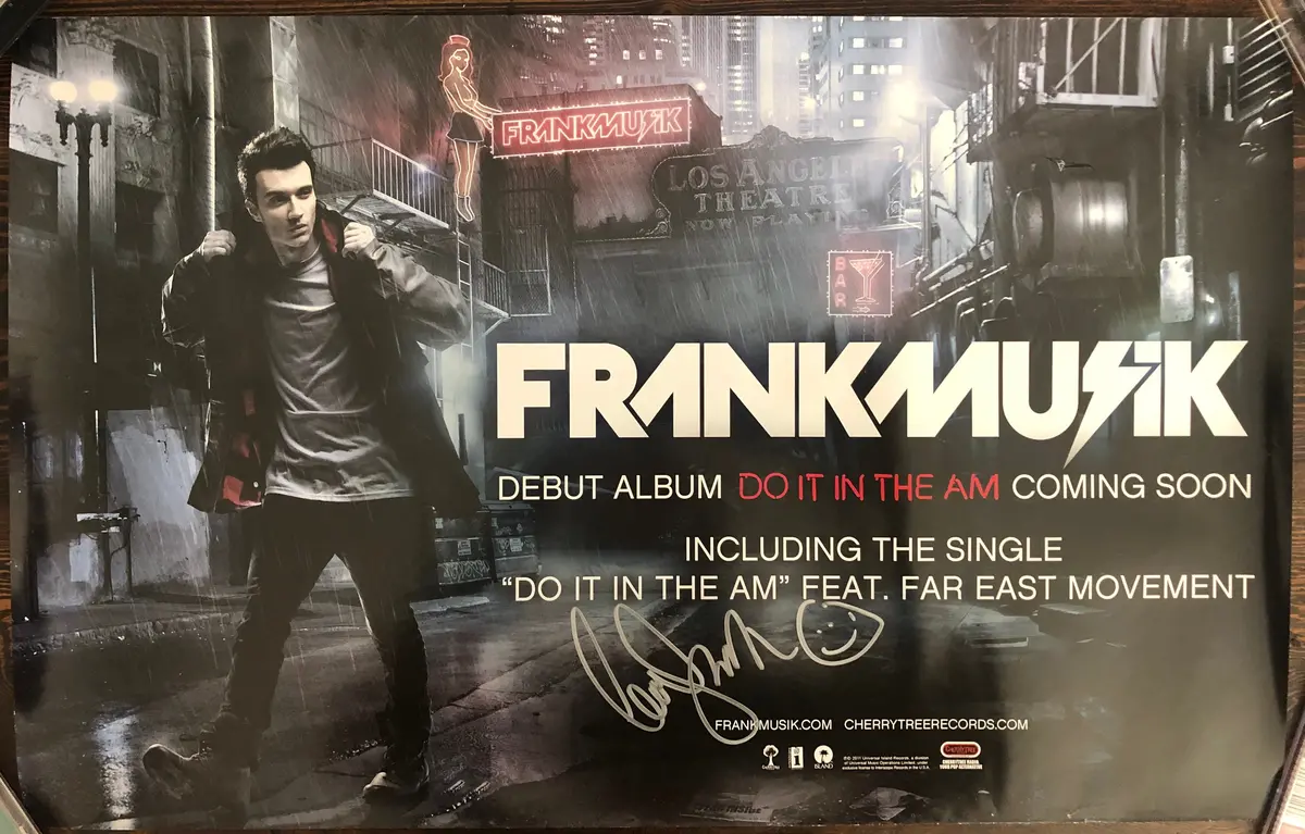 Frank Musik - Do It In The Am - Promo Poster - Autographed 1