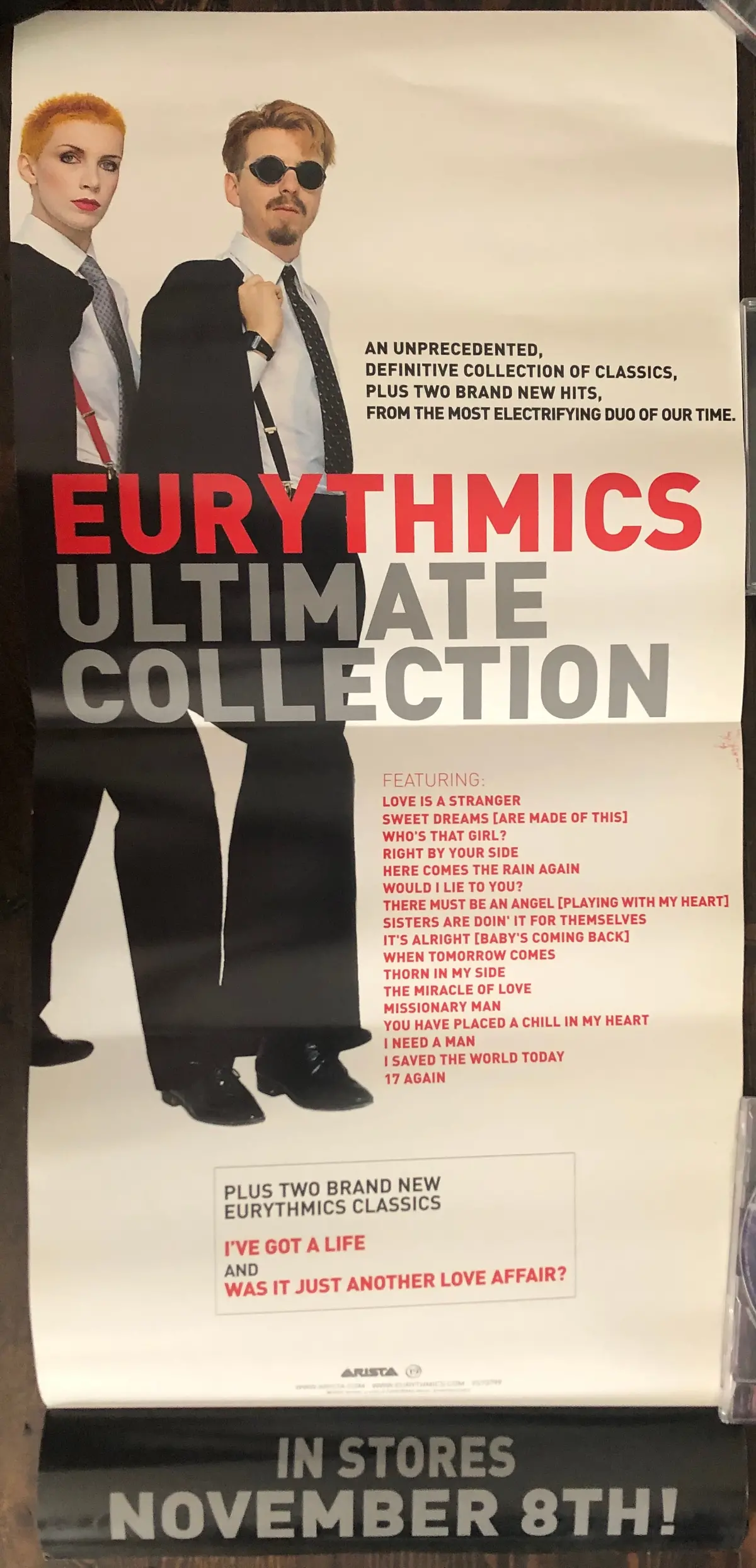 Eurythmics - Ultimate Collection - Promo Poster (Double Sided) 1
