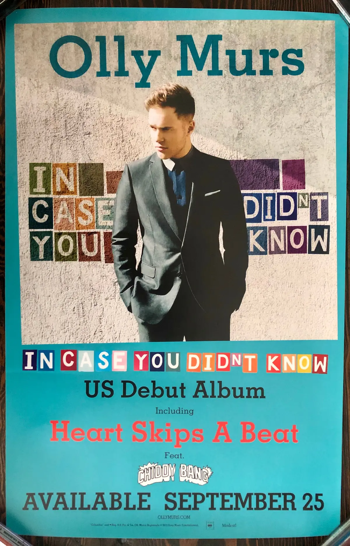 Olly Murs - In Case You Didn't Know - Promo Poster 1
