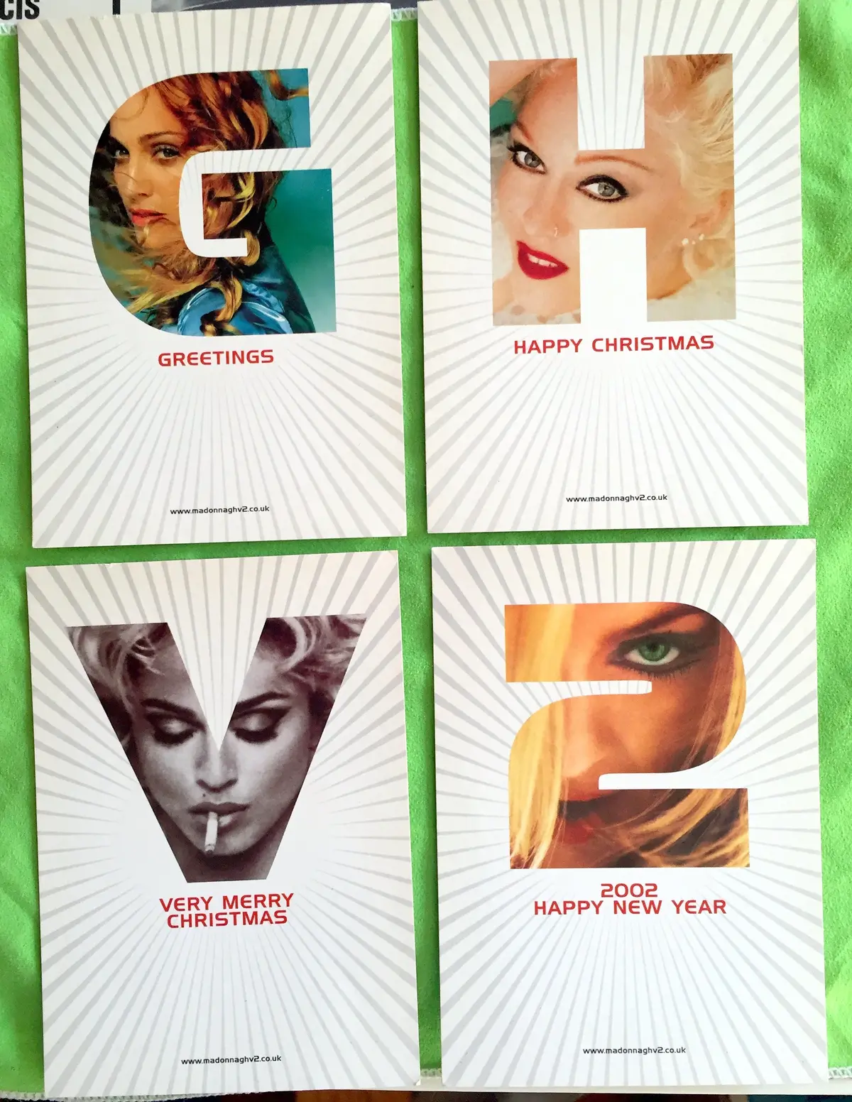 Madonna - Ghv2 Set Of Promo Postcards - Official 1