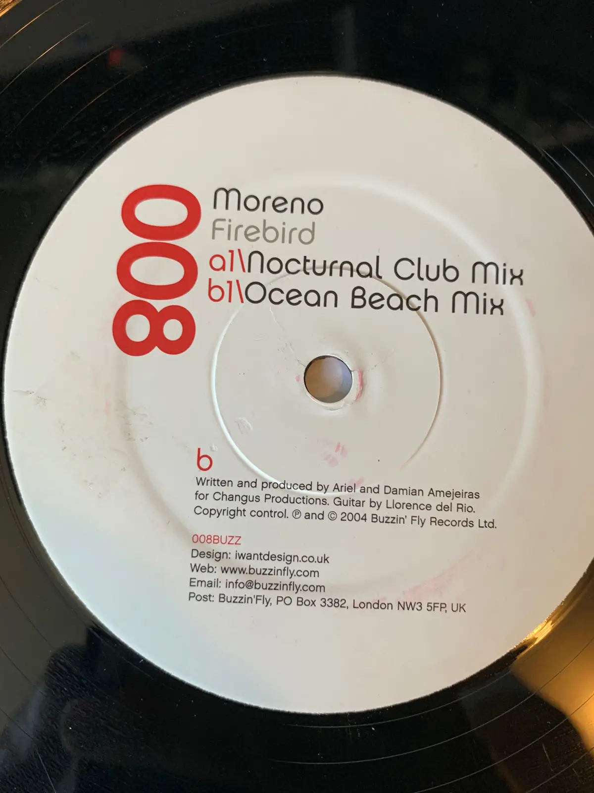 Moreno - Firebird (Buzzin' Fly Series) Used 12" Lp Vinyl 2
