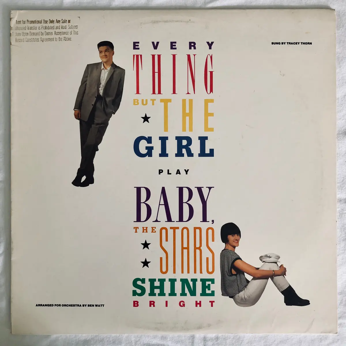 Everything But The Girl ‎– Baby The Stars Shine Bright - Promo Lp Vinyl - Used 1