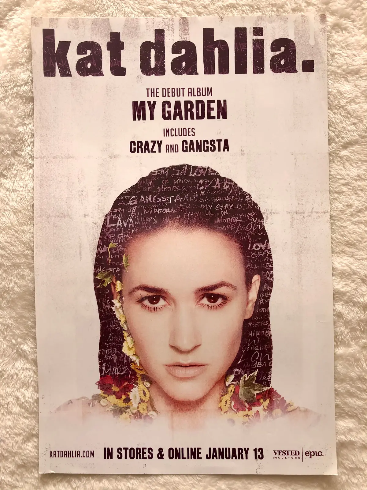 Kat Dahlia - My Garden - Promo Poster 1
