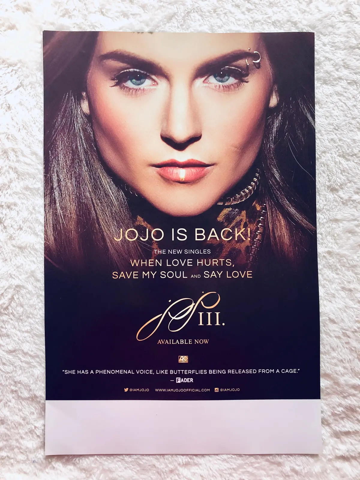 Jojo - Jojo Iii - Double Sided Promo Poster 1