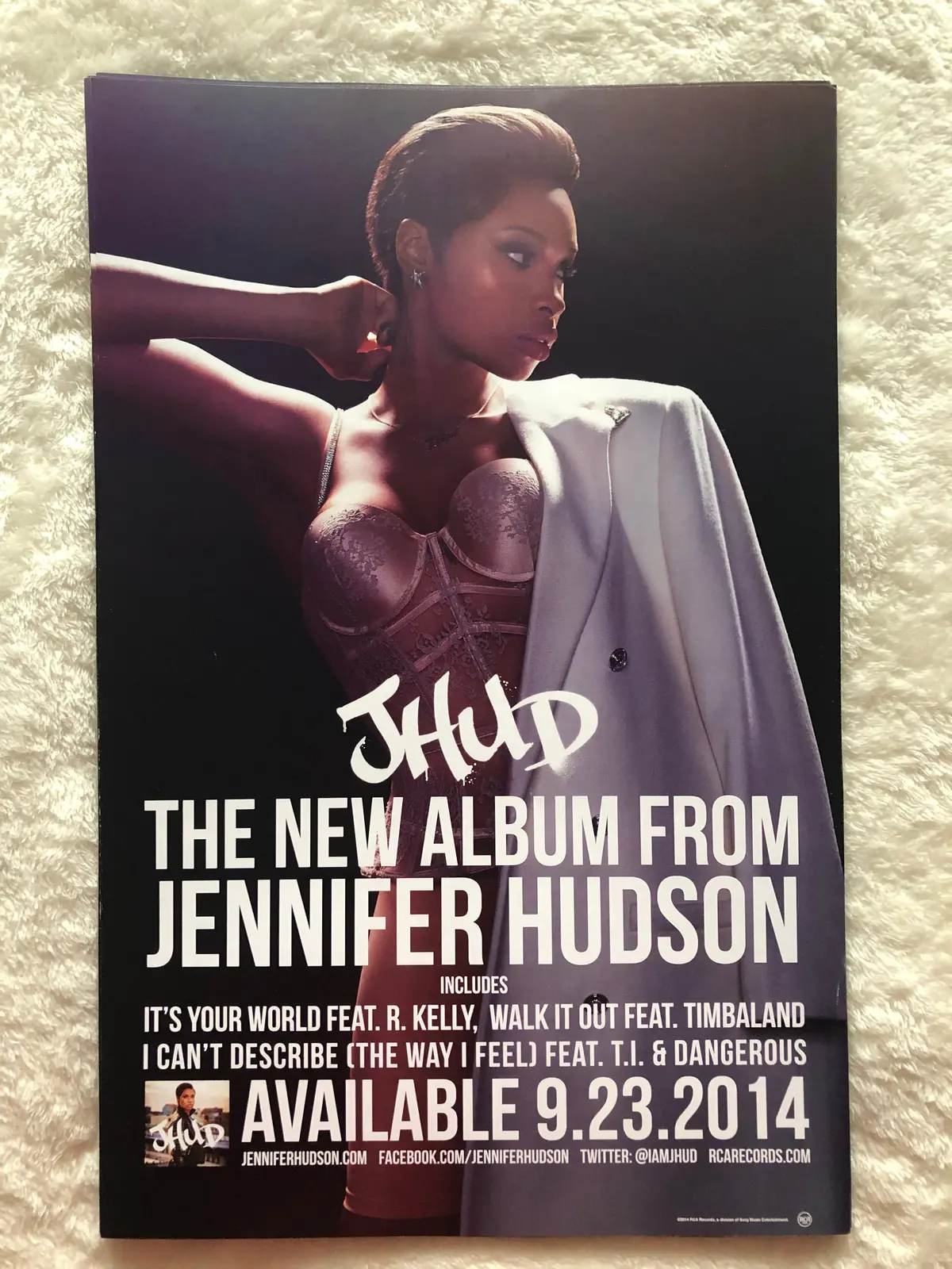 Jennifer Hudson - Jhud - Double Sided Promo Poster 1