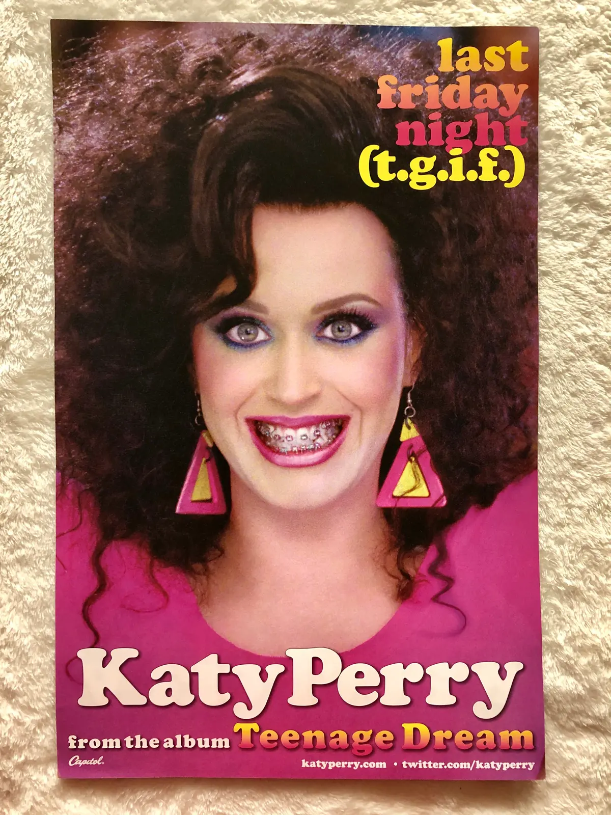 Katy Perry - Teenage Dream Last Friday Night T.G.I.F. - Double Sided Promo Poster 1