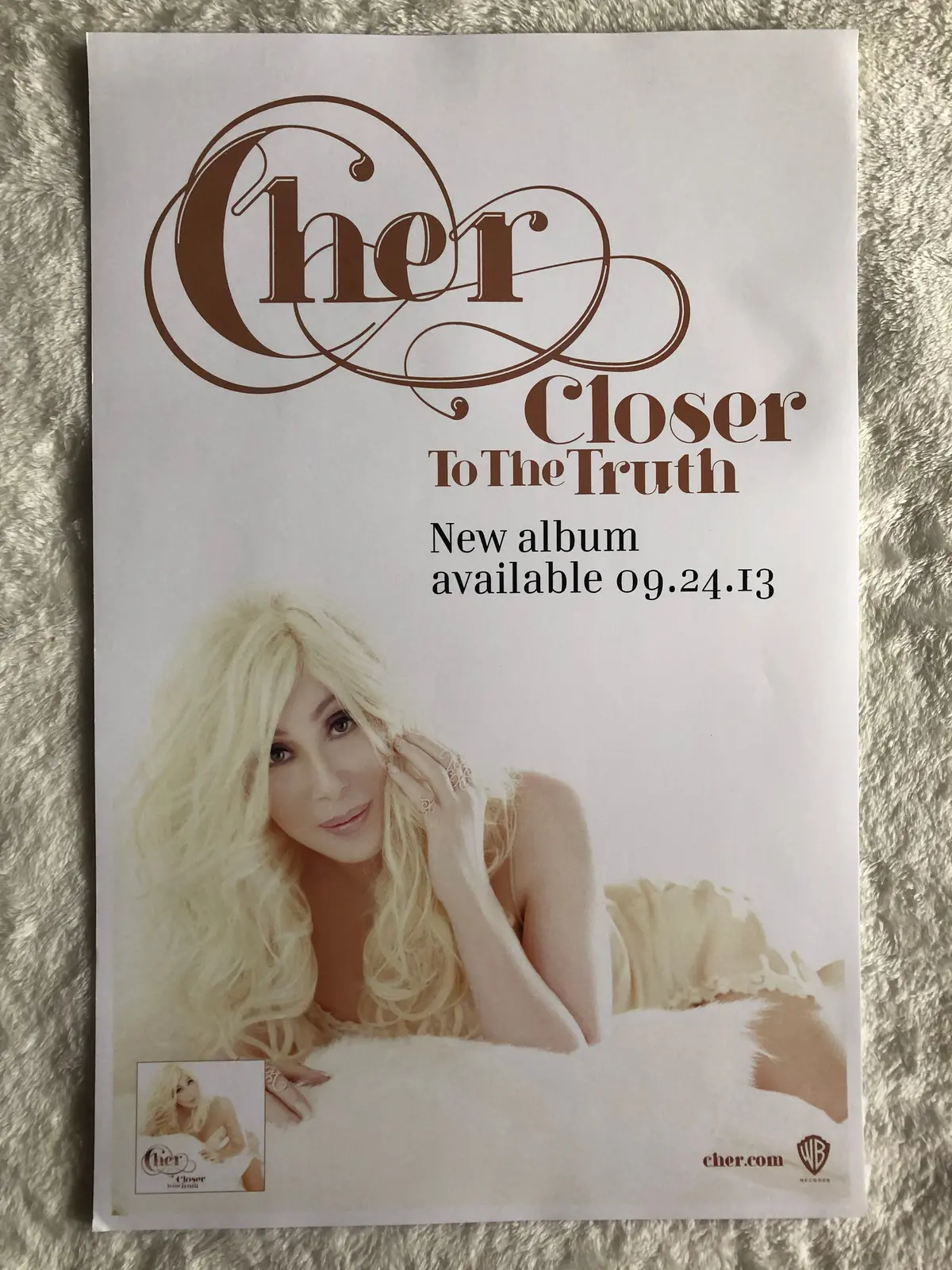 Cher - Closer To The Truth - Promo Poster 11X17 + 8X10 1