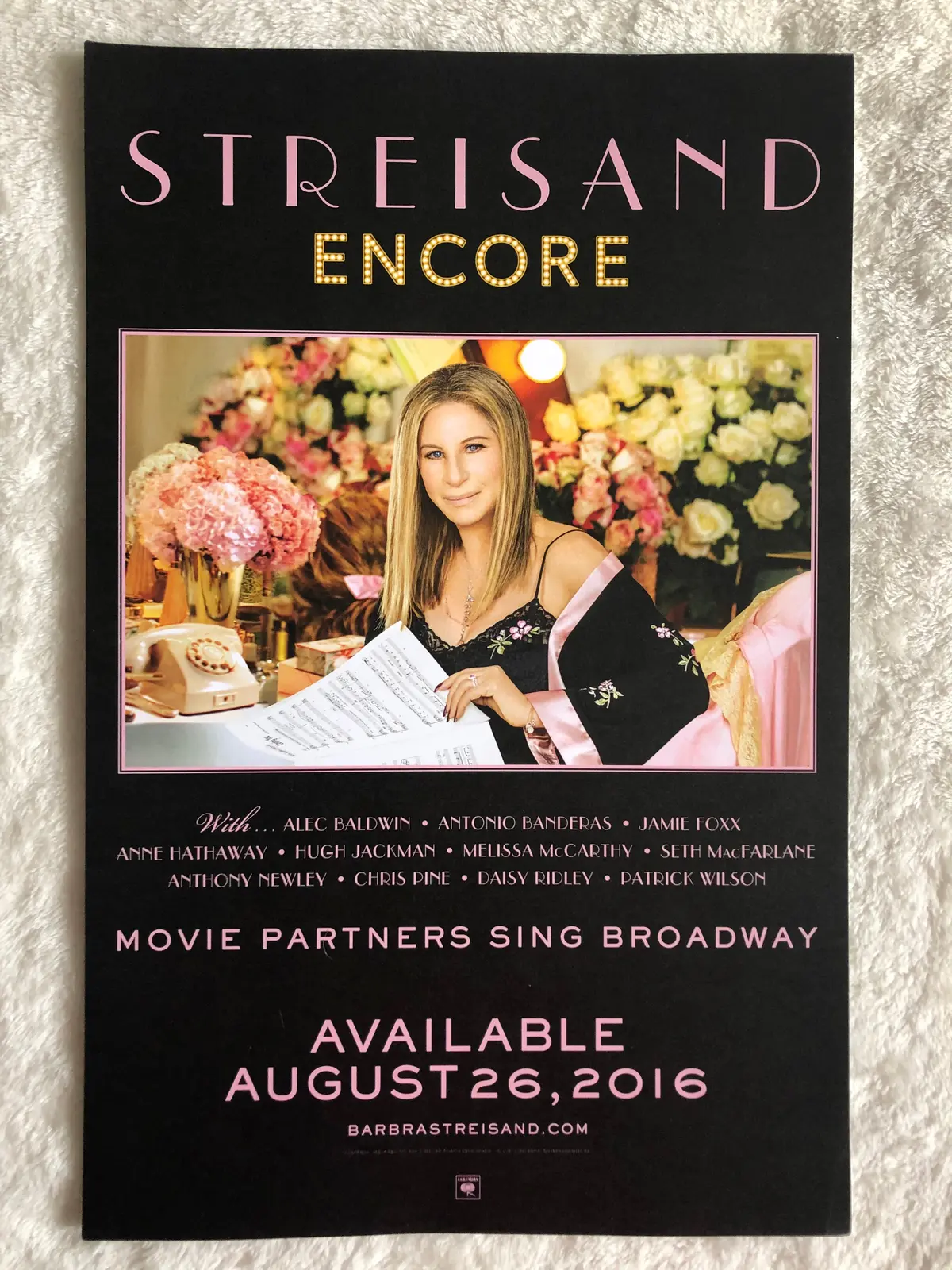 Barbara Streisand - Encore Movie Partners Sing Broadway - Promo Poster 1