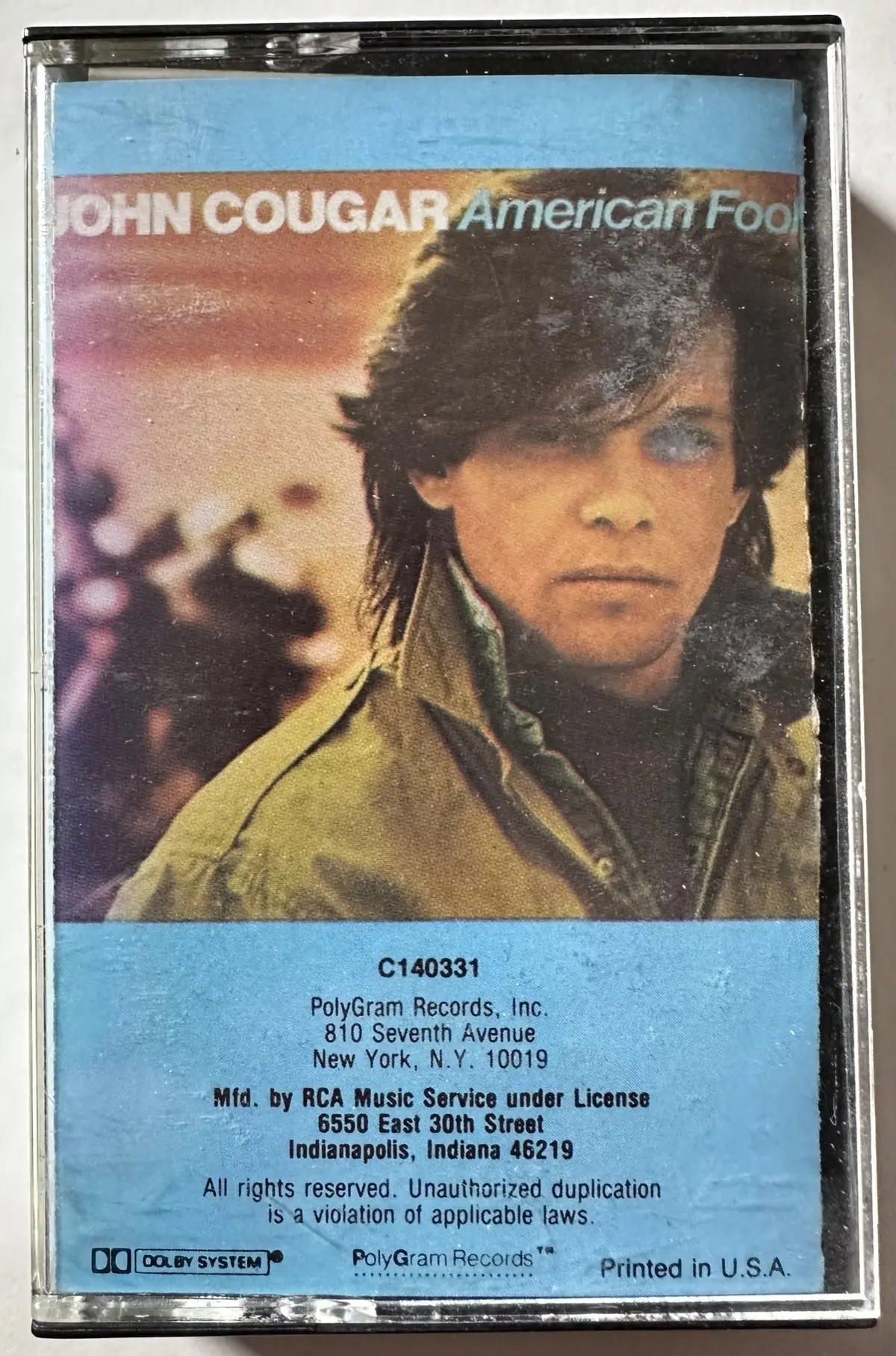 John Cougar Mellencamp - American Fool -   Audio Cassette - Used 1
