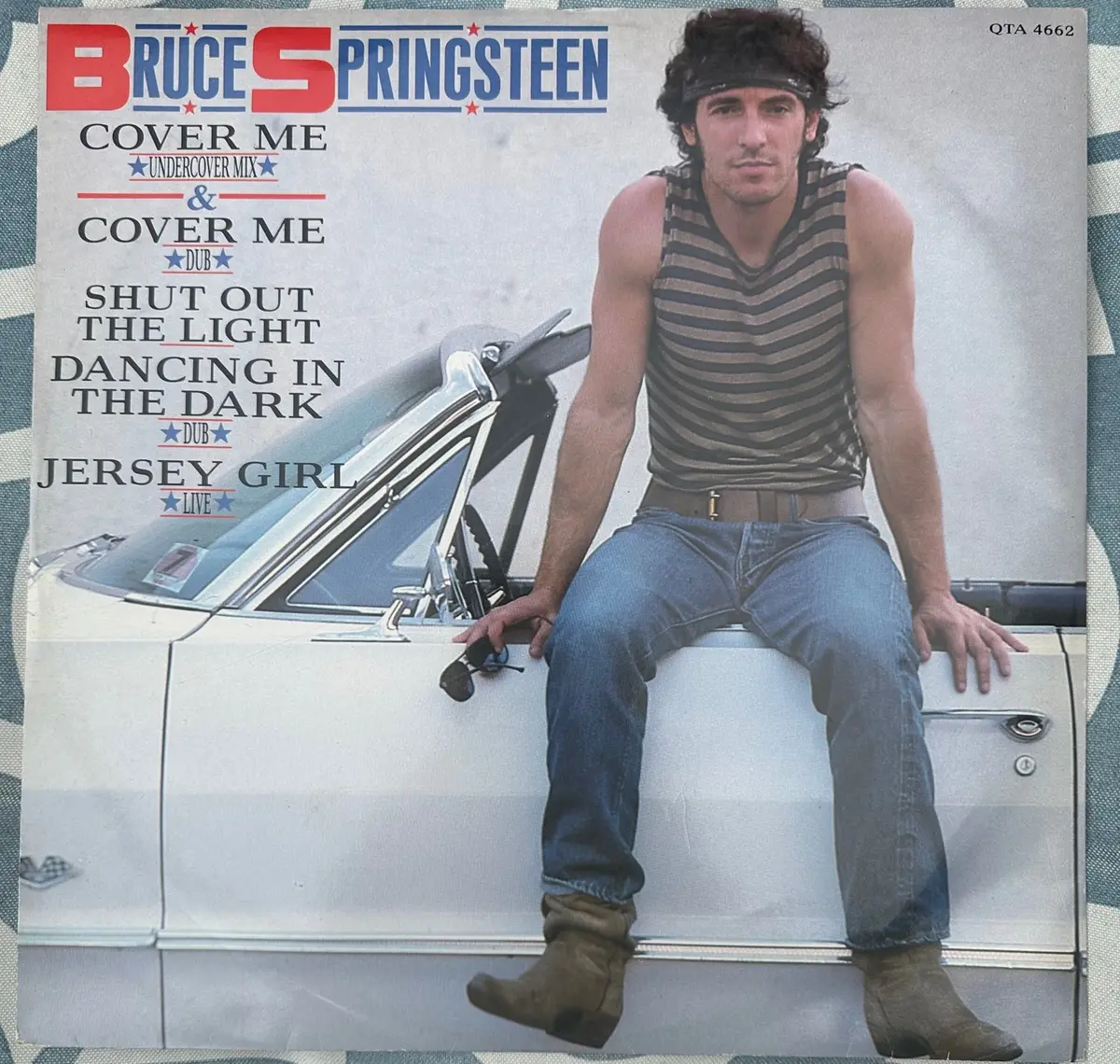 Bruce Springsteen -  Cover Me / Dancing In The Dark + 2  (12" Single) Import Lp Vinyl - Used 1