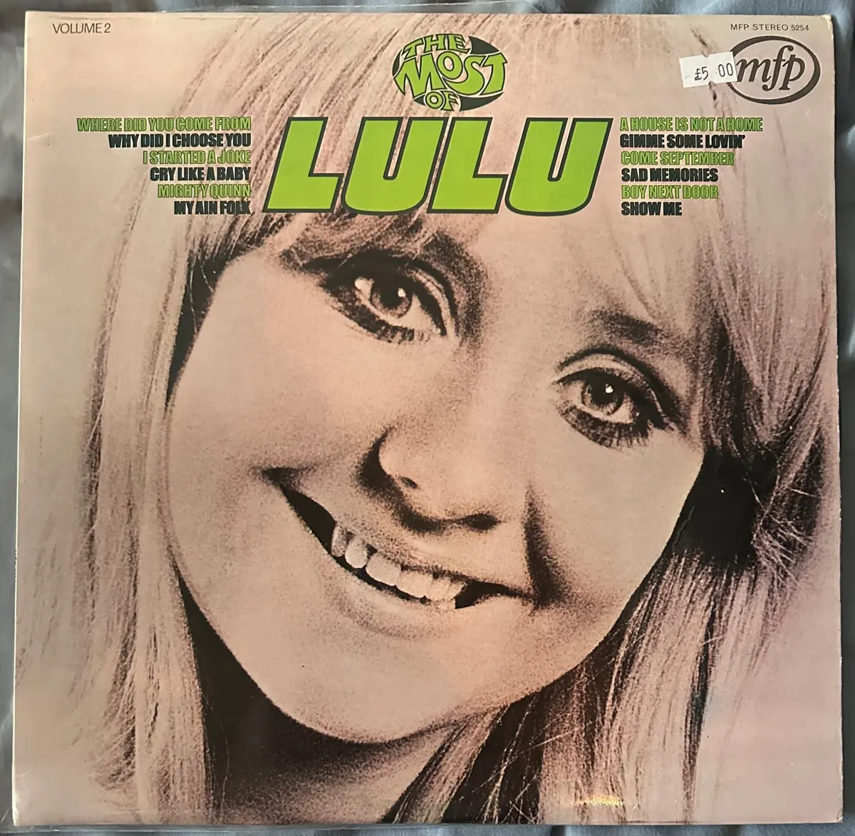 Lulu - The Most Of Lulu Vol. 2 Lp (Uk) Vinyl - Used 1