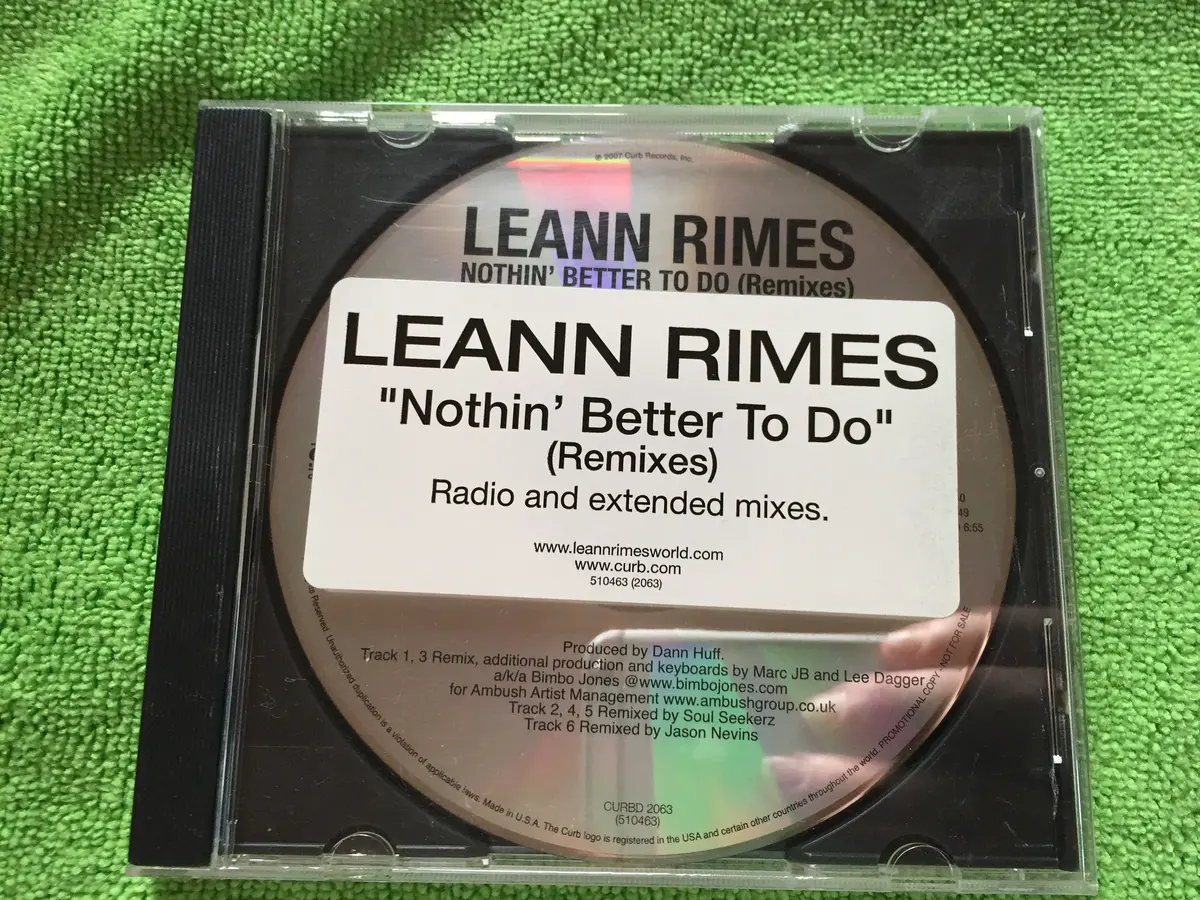 Leann Rimes - Nothin' Better To Do - Promo Cd Remix Single 1