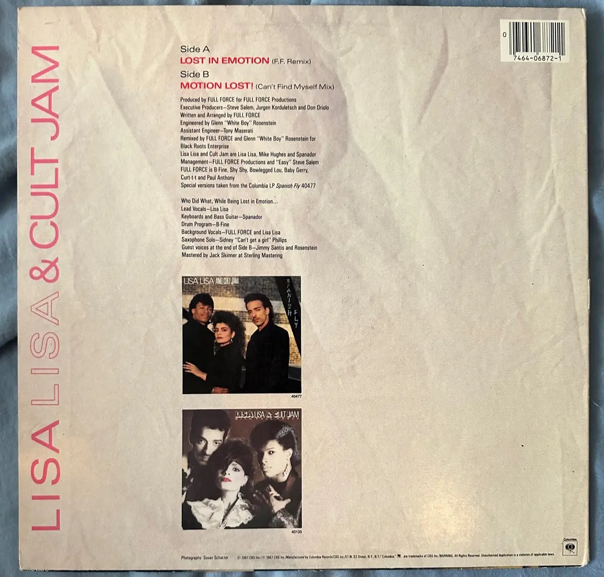 Lisa Lisa And The Cult Jam - Lost In Emotion 12" Single Lp Vinyl - Used 2