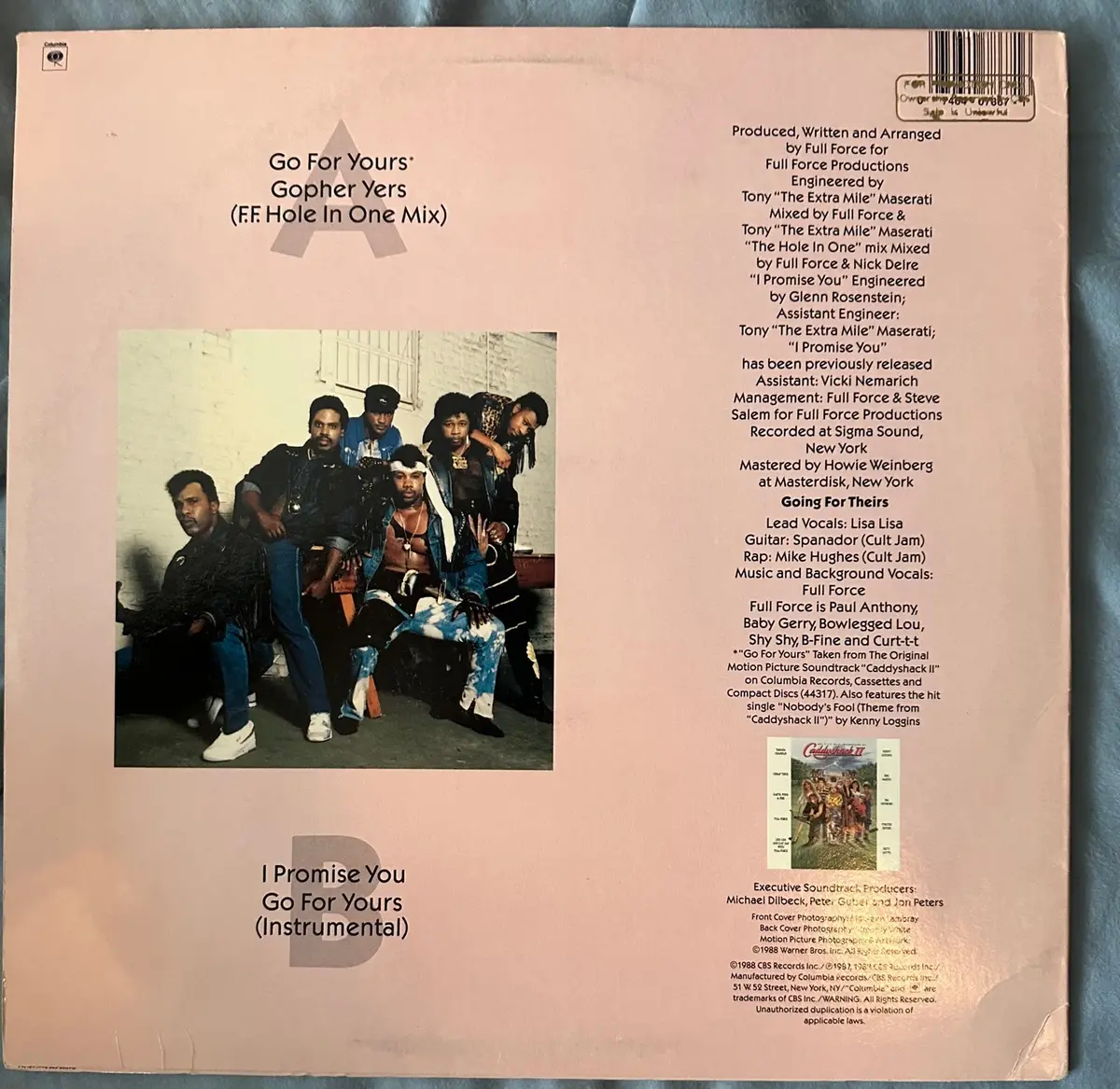 Lisa Lisa And The Cult Jam - Go For Yours 12" Single Lp Vinyl - Used 2
