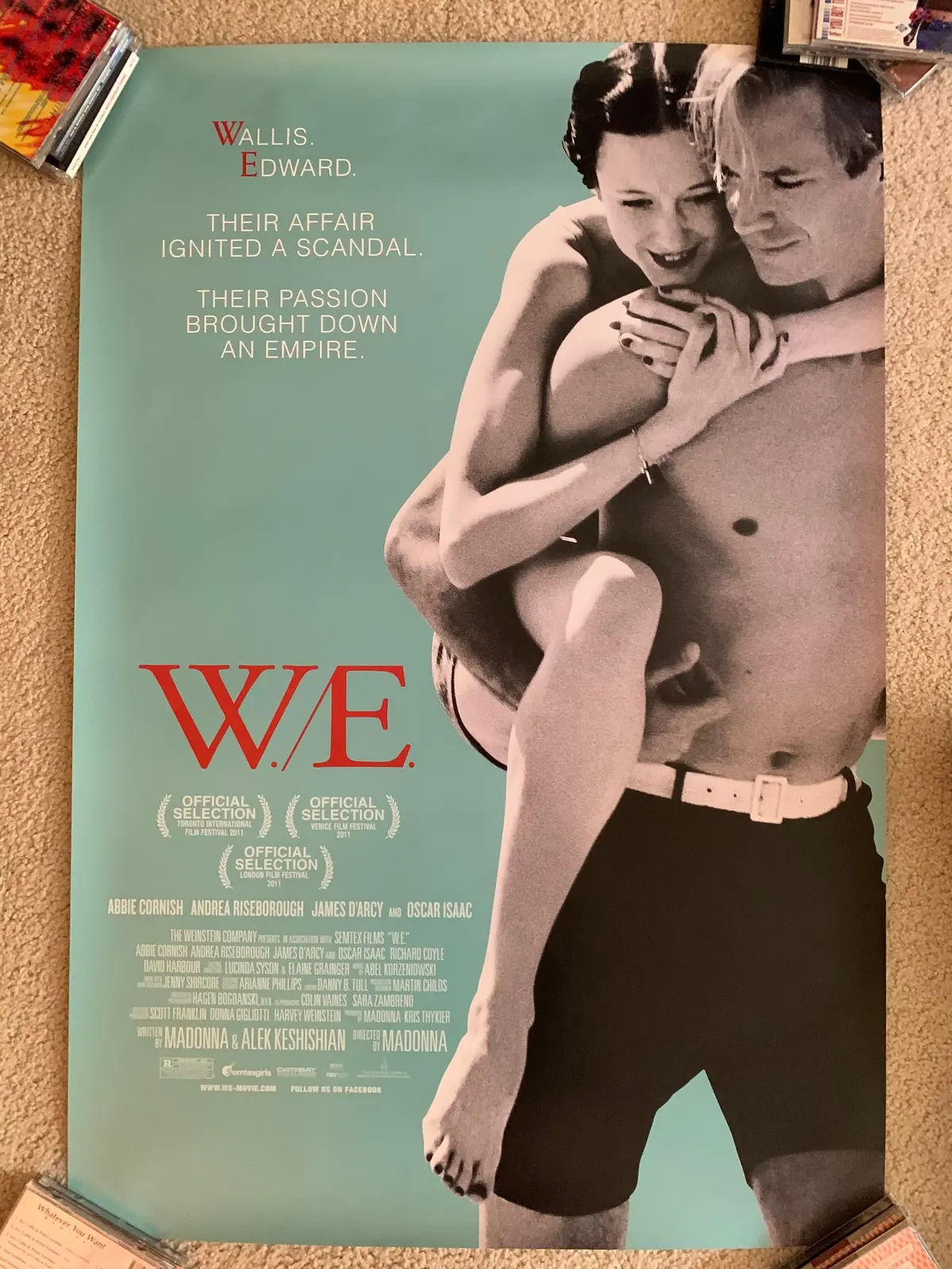 Madonna's W./E. : Official Movie Promo Poster Large 1