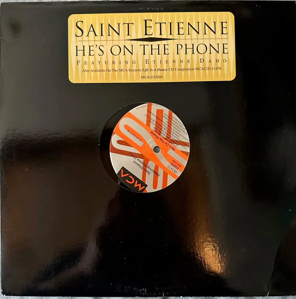 Saint Etienne - He's On The Phone  12" Single Lp Vinyl -- Used 1