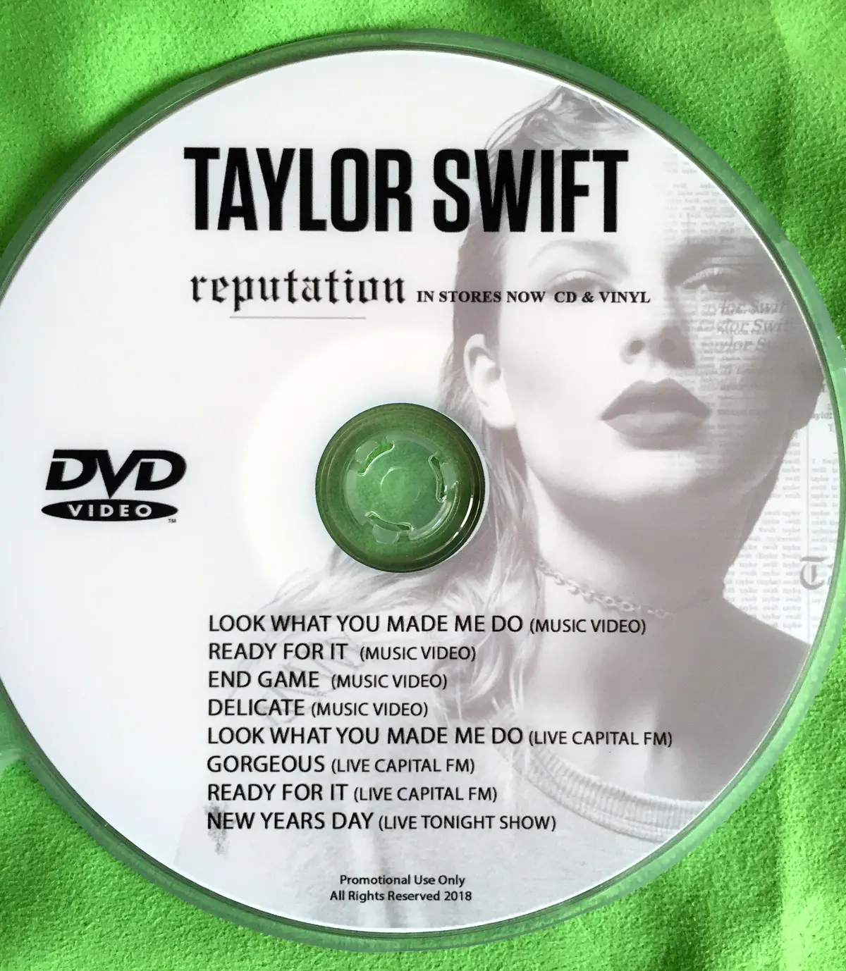 Taylor Swift 'Reputation' Dvd Music Videos And Live 1