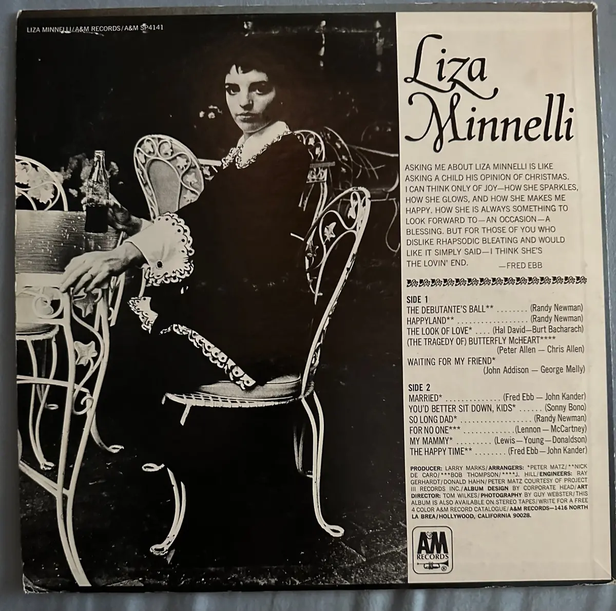 Liza Minnelli - 1968 (Self Titled) Lp Vinyl - Used 2