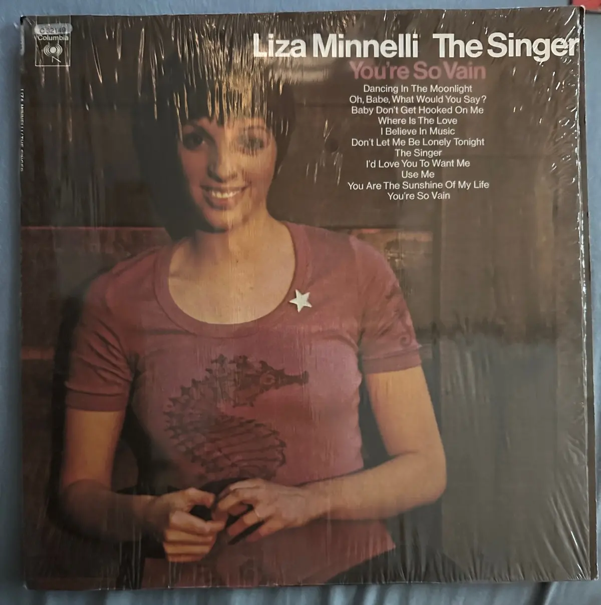 Liza Minnelli - The Singer "You're So Vain"  (Cellophane) -  Lp Vinyl - Used 1