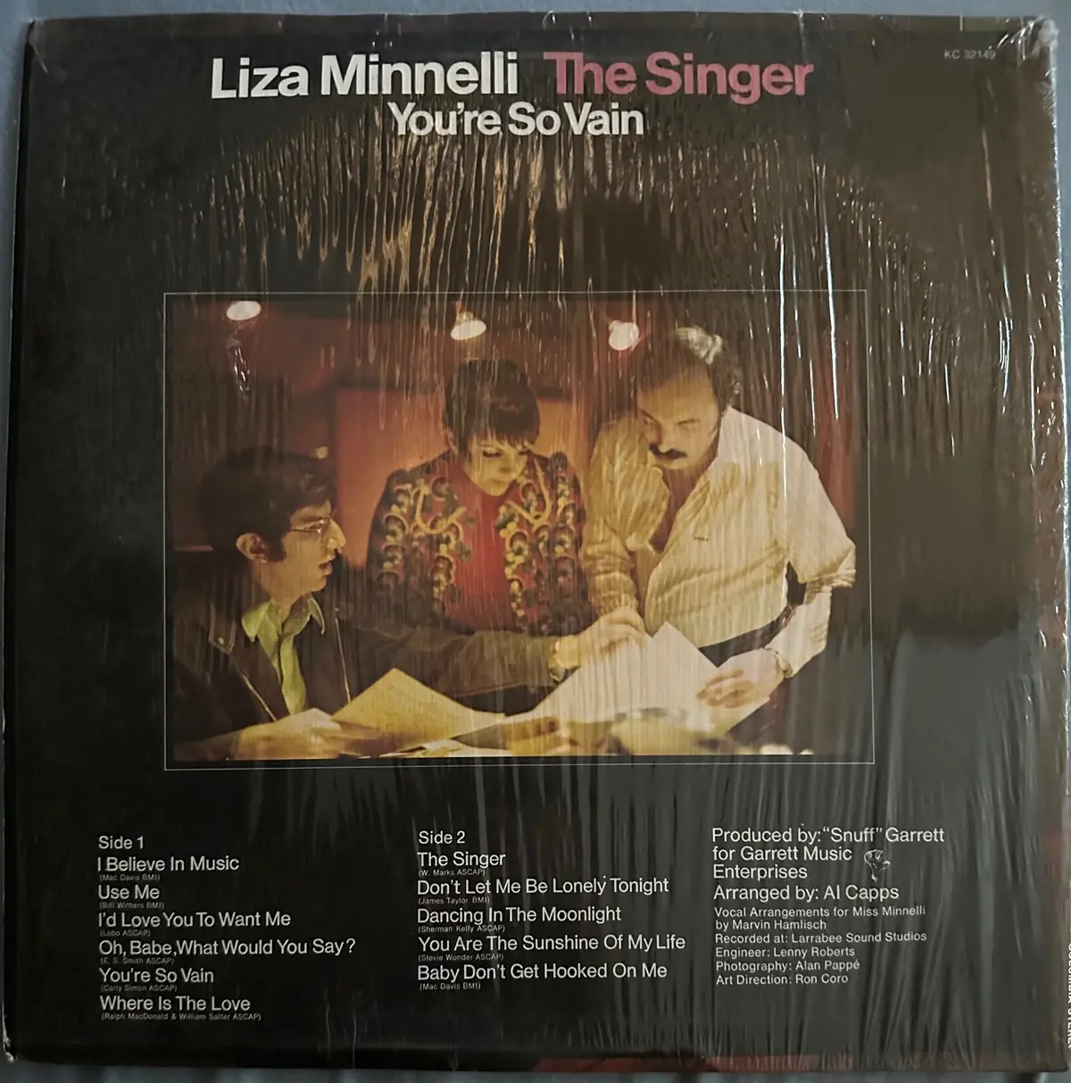 Liza Minnelli - The Singer "You're So Vain" (Cellophane) - Lp Vinyl - Used 2