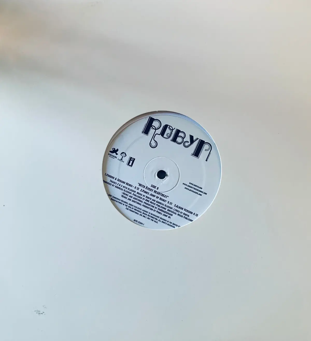 Robyn - With Every Heartbeat 12" Remix Lp Vinyl - Used Promo 1