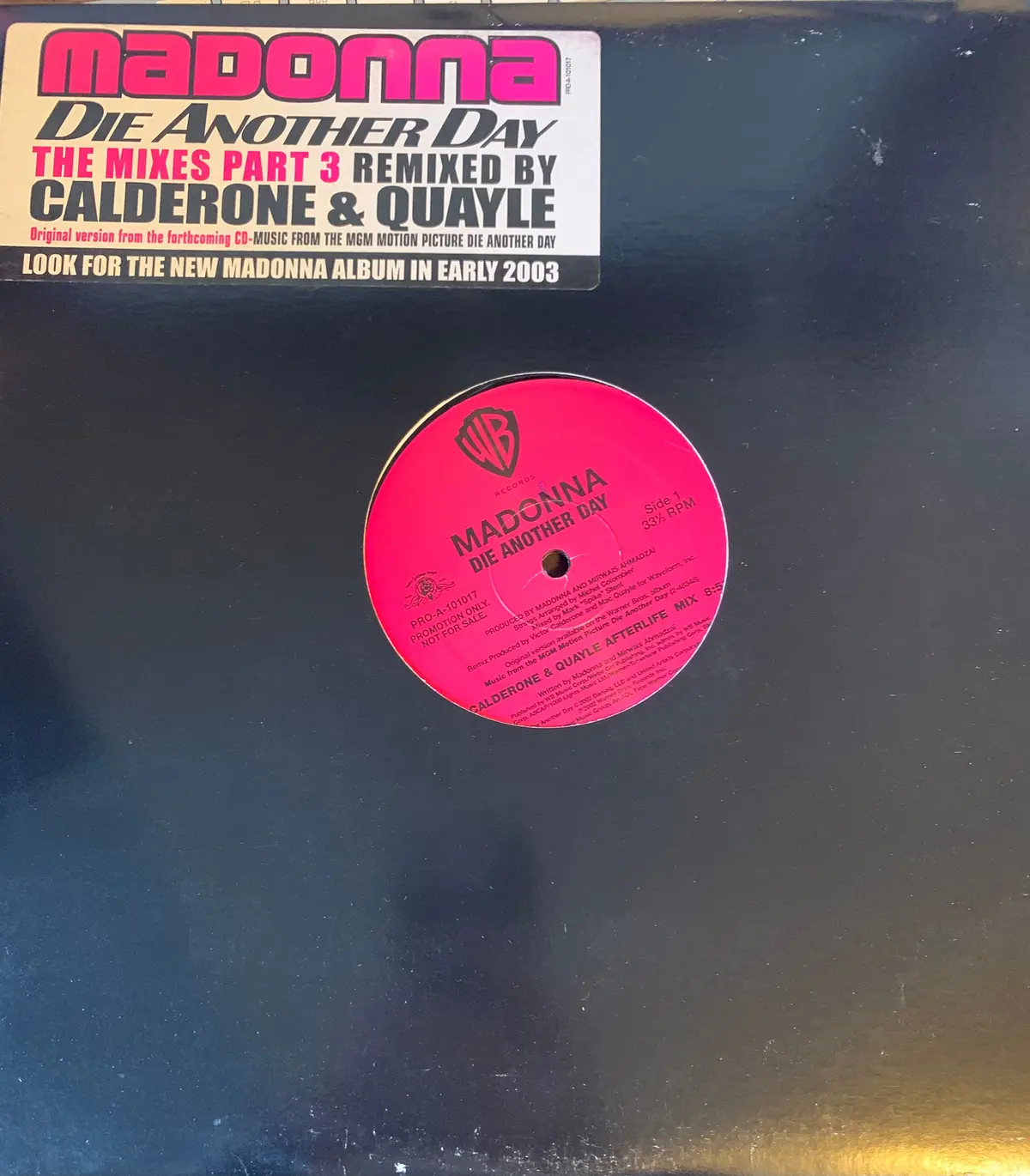 Madonna - Die Another Day : The Remixes Part 3 (12" Promo Vinyl) Used Lp 1