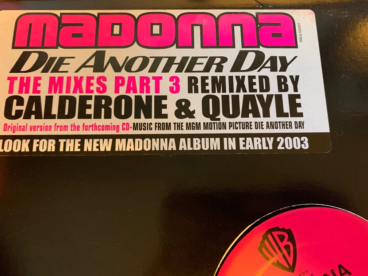 Madonna - Die Another Day : The Remixes Part 3 (12" Promo Vinyl) Used Lp 2