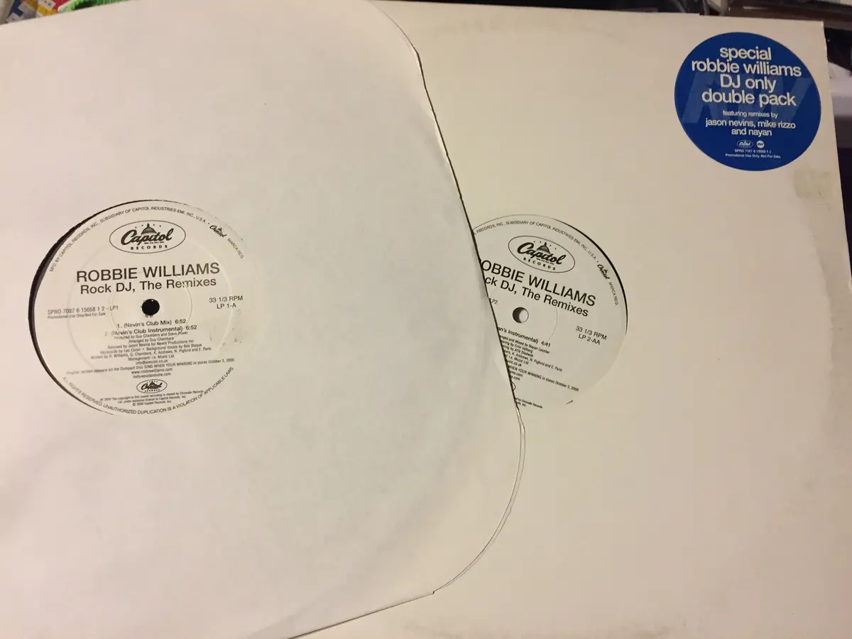 Robbie Williams - Rock Dj Double Lp 12" Promo Vinyl (Used) 1