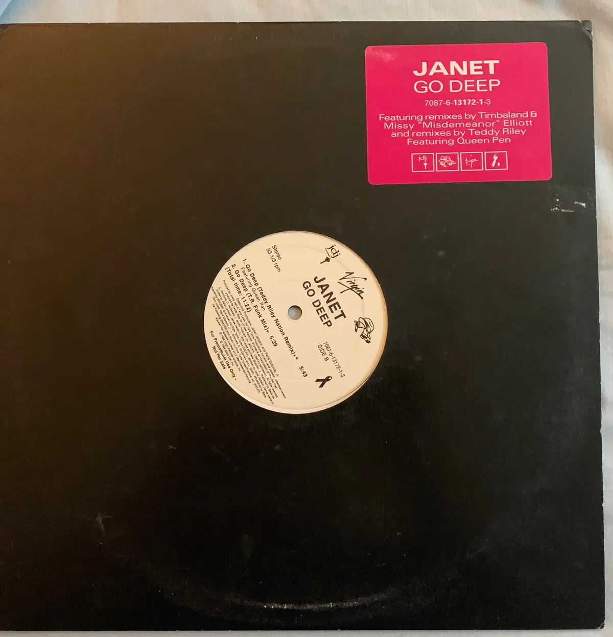 Janet Jackson - Go Deep Promotional 12" Lp Vinyl - Used 1