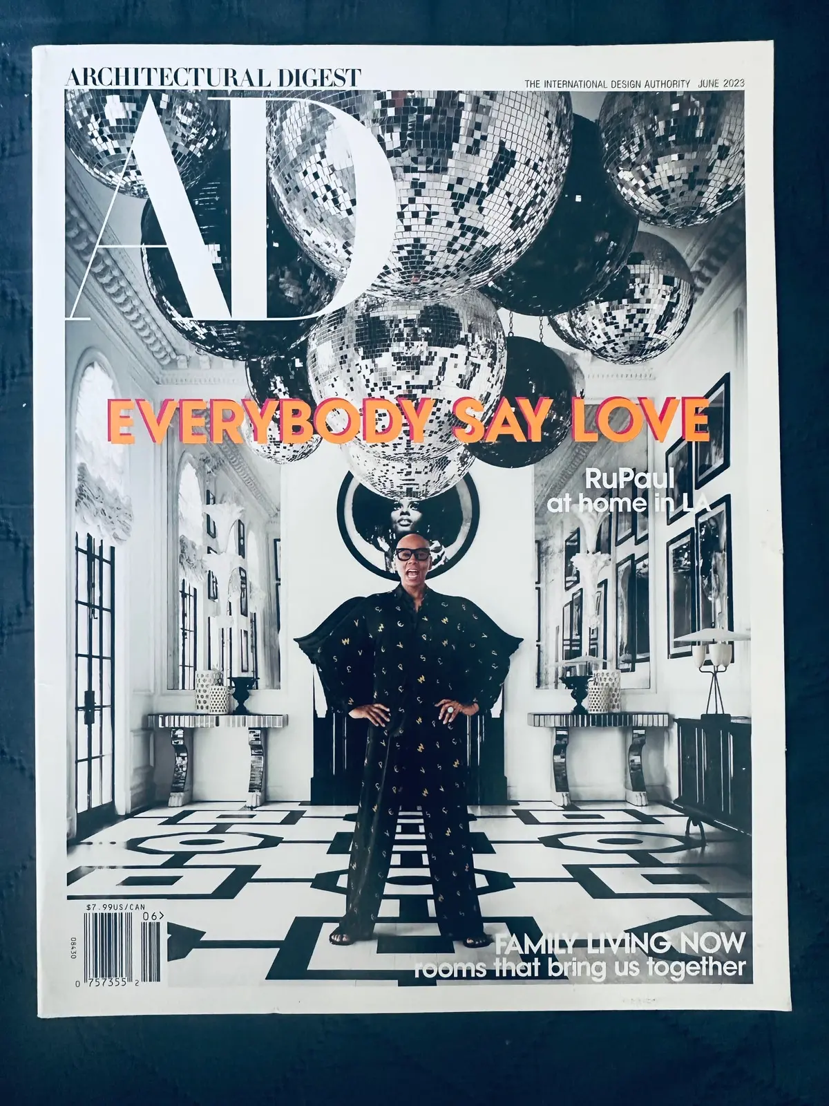 Ru Paul Architectural Digest  Magazine  (Us Orders Only) 1
