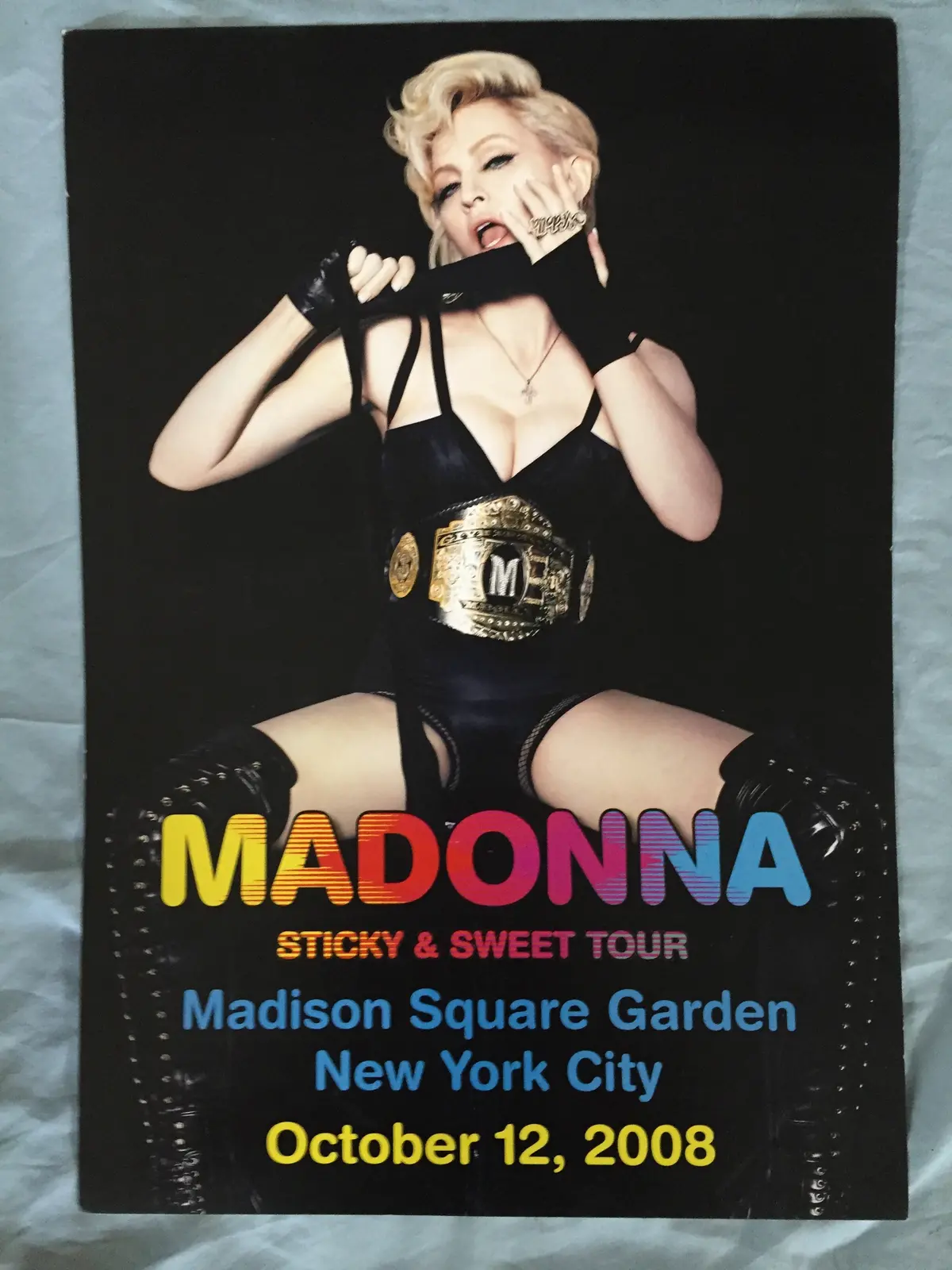 Madonna - Nyc Limited Edition Official Tour Poster Sticky & Sweet 2008 1