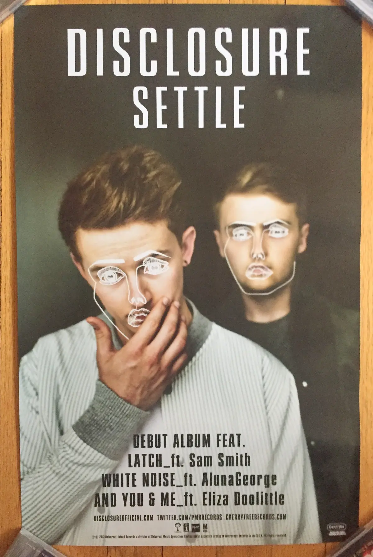 Disclosure Promo (Double Sided)  Poster "Settle"  14X22 1