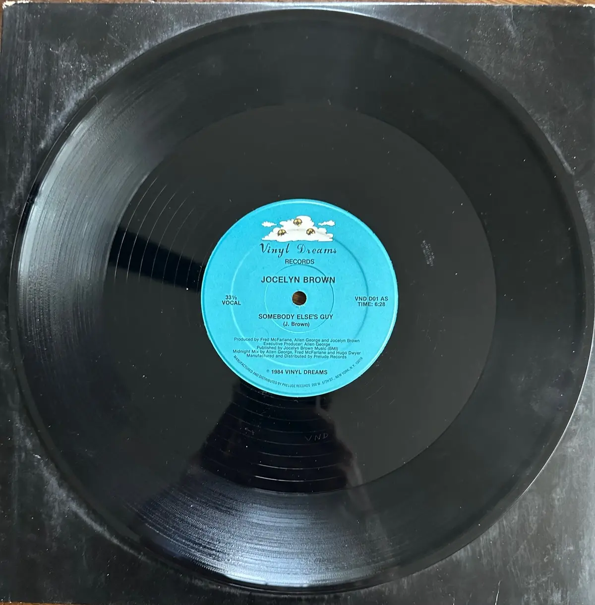 Jocelyn Brown - Somebody Else's Guy (1984) 12" Single Lp Vinyl - Used 1