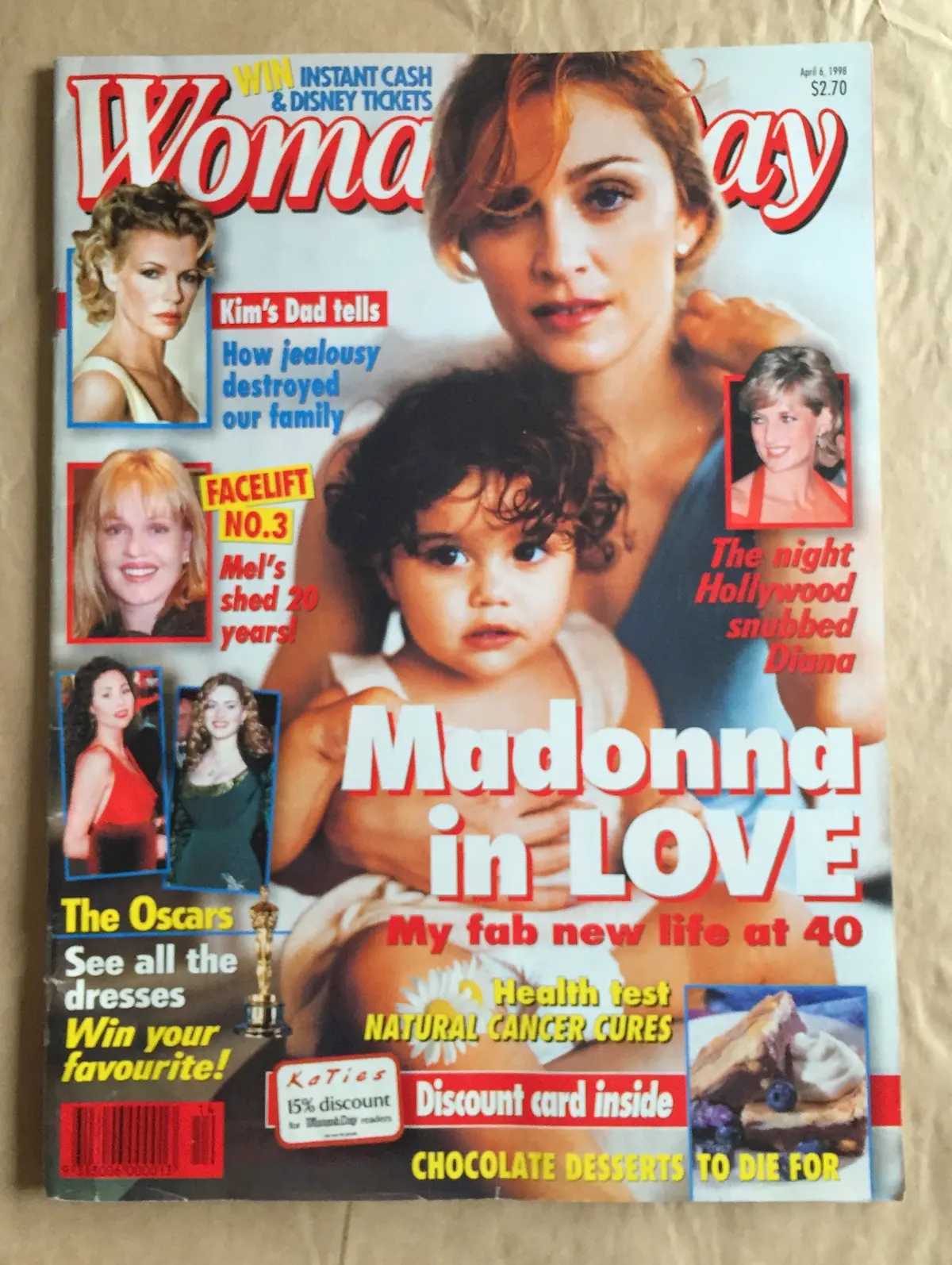 Madonna 1998 Woman's Day Magazine 1