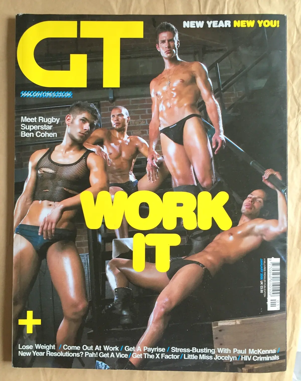 Gt Magazine Gay Times 2008 "Work It" 1