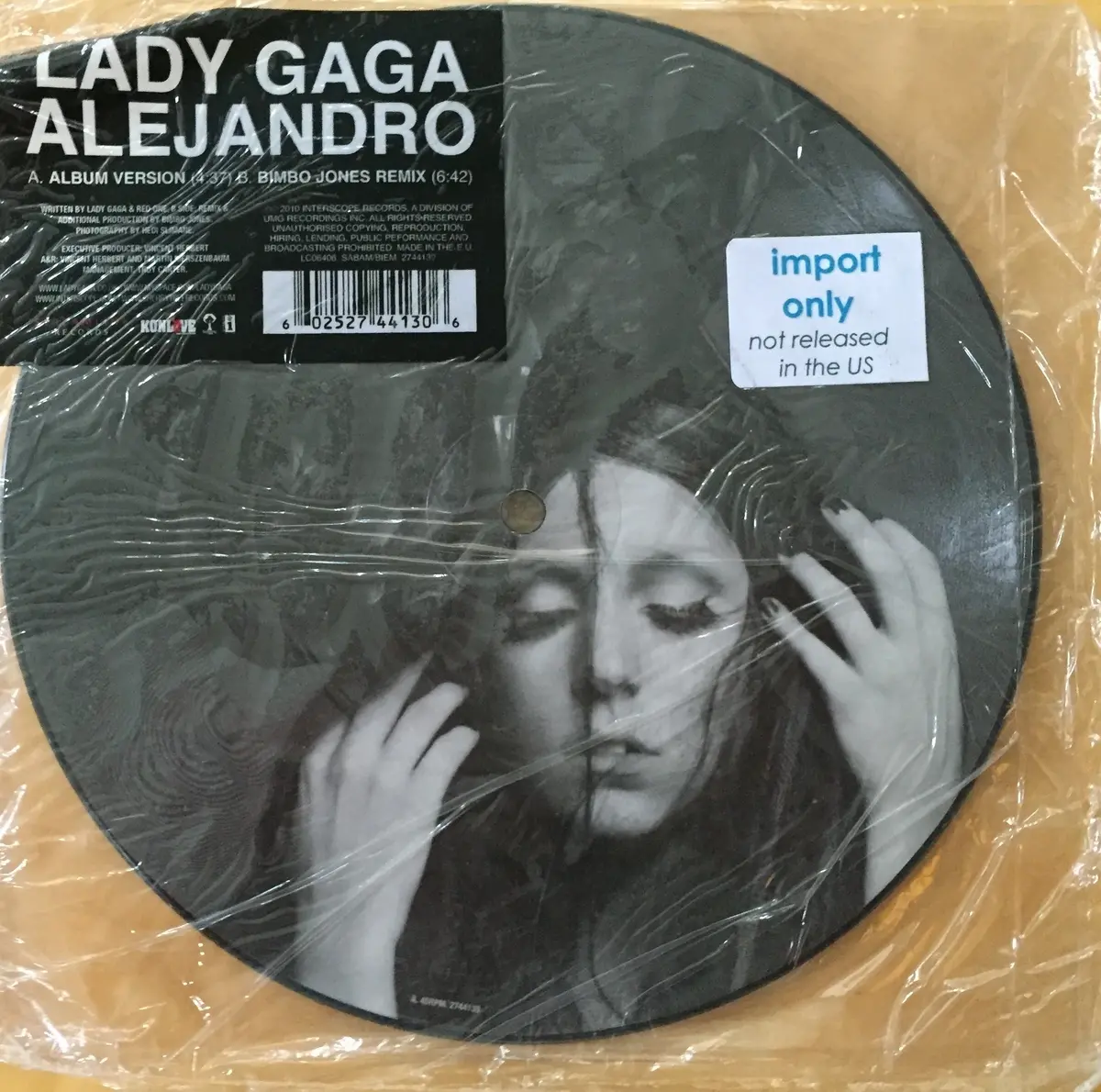 Lady Gaga - Alejandro 45 Picture Disc 7" Vinyl - Usa Orders Only 1