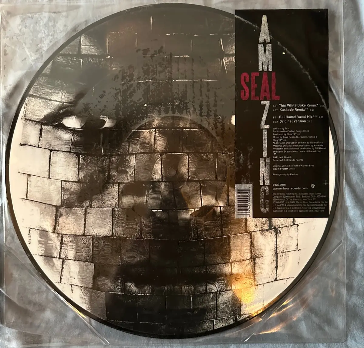 Seal - Amazing (12" Single Picture Disc) Lp Vinyl - Used 1