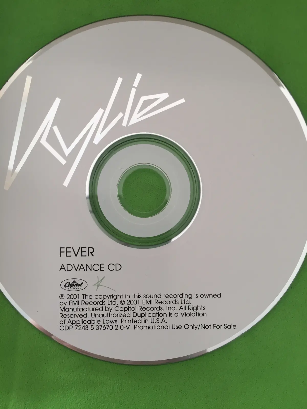 Kylie Minogue - Fever (Advanced Promo Cd) Official 2