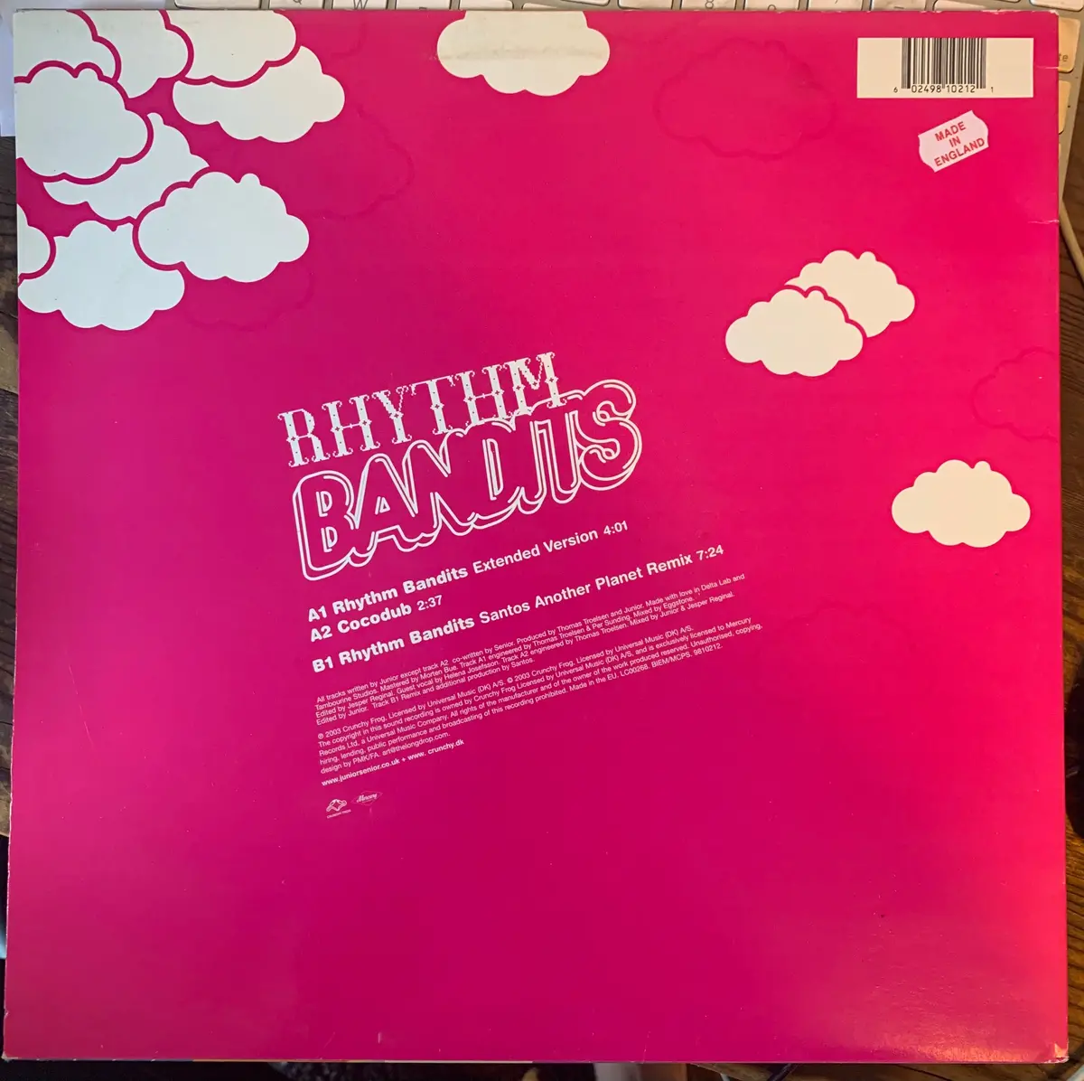 Juniro Senior - Rhythm Bandits 12" Lp Vinyl - Used 2
