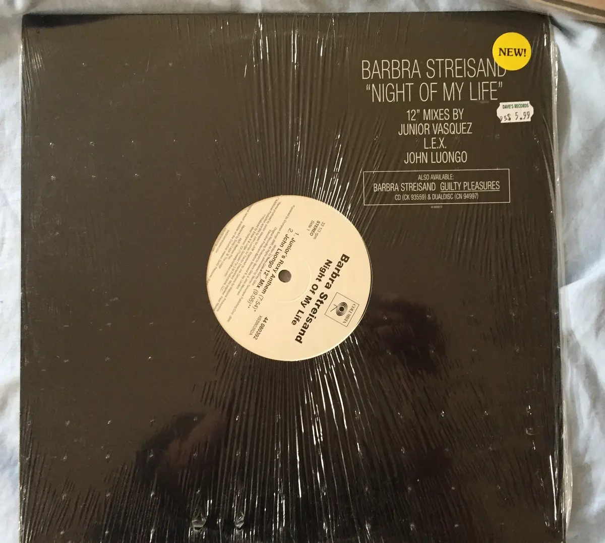 Barbra Streisand - Night Of My Life 12" Vinyl (New.Sealed) 1