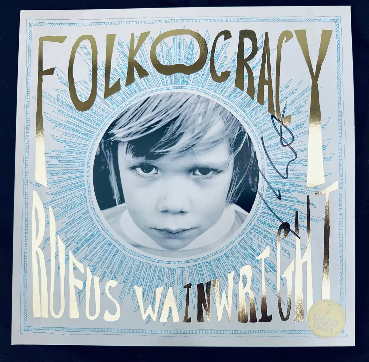 Rufus Wainwright - Folkocracy (Double Blue Limited Lp Vinyl) Signed/ Autographed - New 1