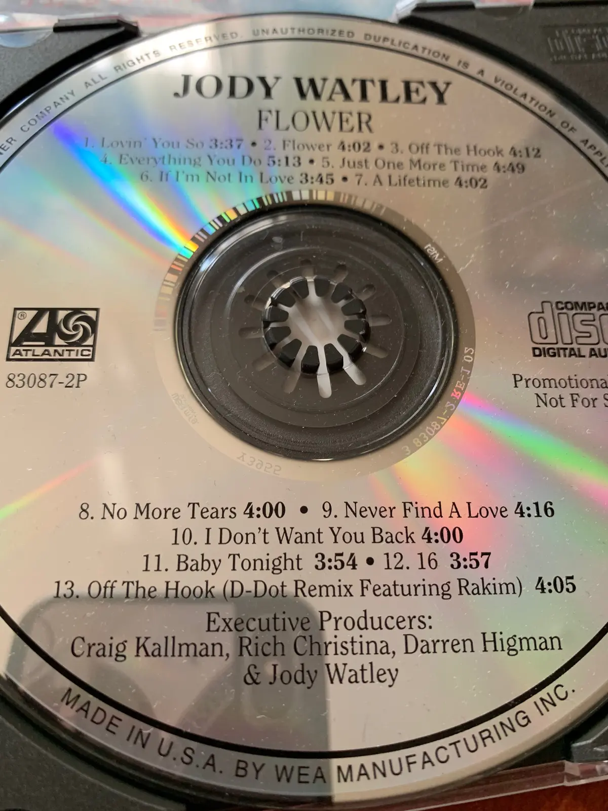 Jody Watley - Flower (Promo Cd) Used 2