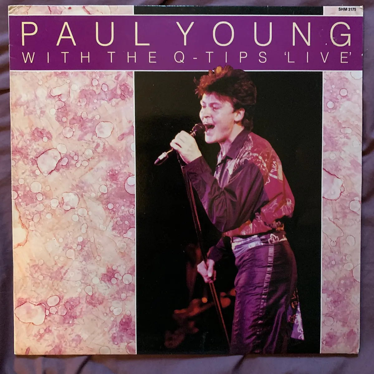 Paul Young - With The Q-Tips : Live Lp Vinyl - Used 1