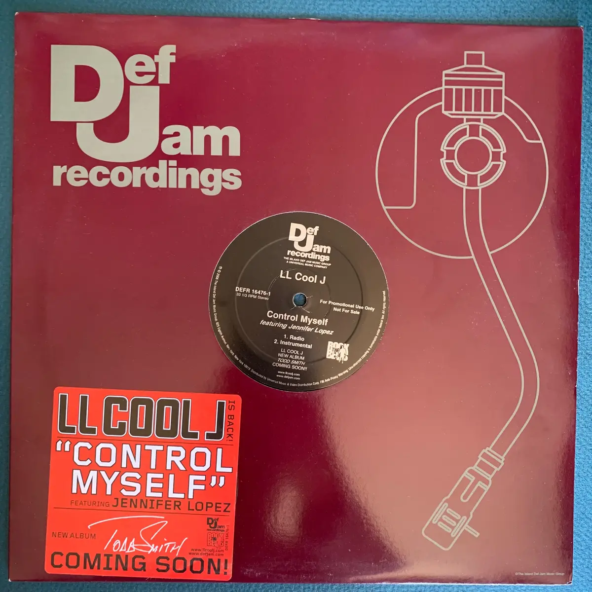 Ll Cool J Ft: Jennifer Lopez - Control Myself (Promo) 12" Lp Vinyl 1