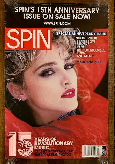 Madonna -- Spin Magazine Large 15Th Anniversary  Poster 1
