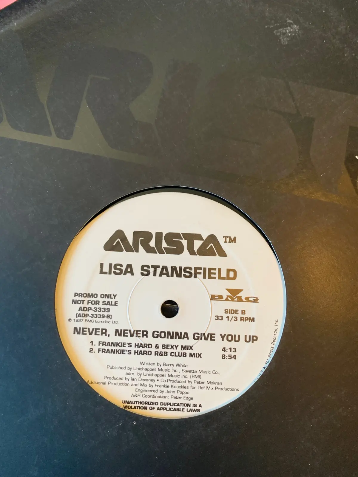 Lisa Stansfield - Never, Never Gonna Give You Up 12" Remix Lp Vinyl - Used 2