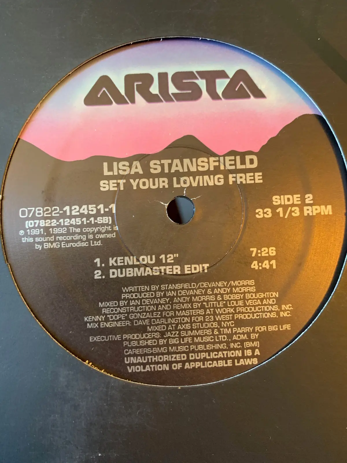 Lisa Stansfield - Set Your Loving Free  12" Remix Lp Vinyl - Used 1