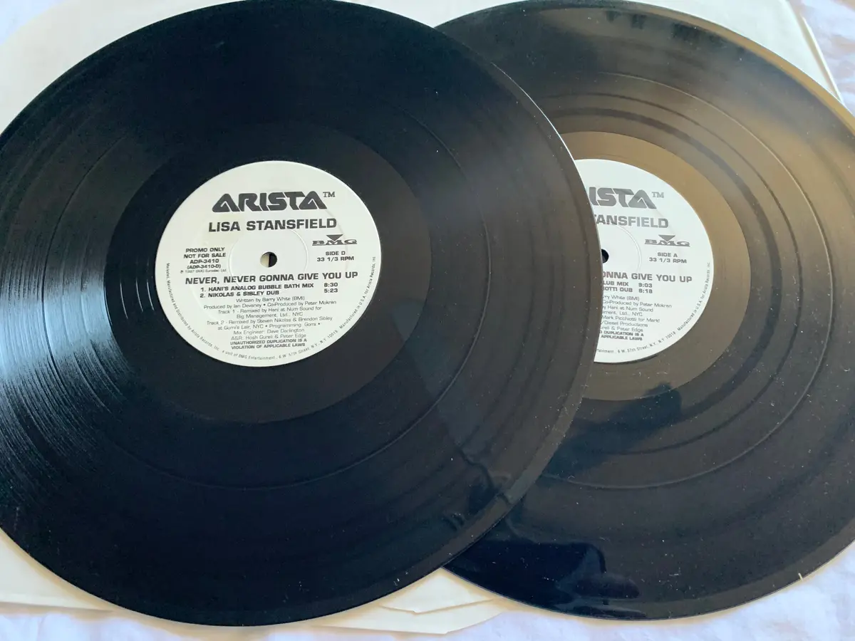 Lisa Stansfield - Never, Never Gonna Give You Up 12" (The Club Mixes)   2Xlp Vinyl - Used 1