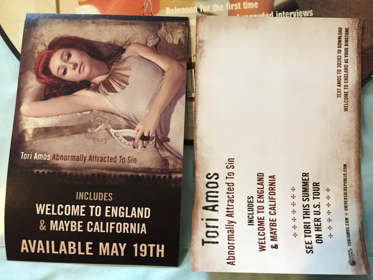 Tori Amos - Promo 4X6 Postcards 1