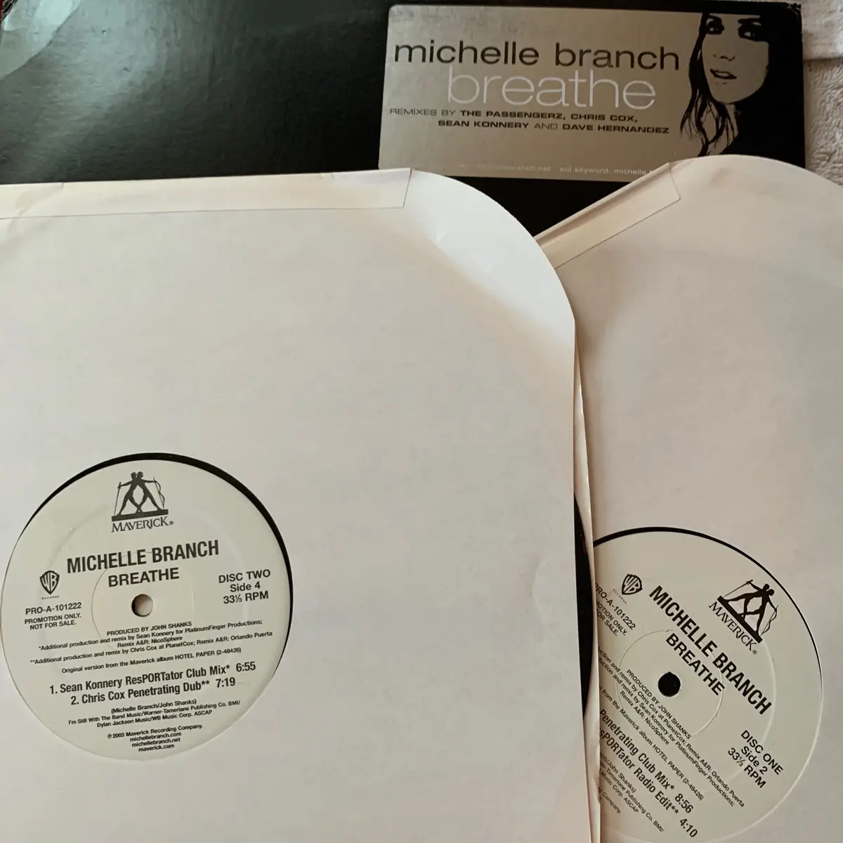 Michelle Branch - Breathe (2Xlp Promotional Remix) Lp Vinyl 1